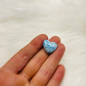 Top Quality Larimar Heart Carving 23