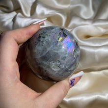 Load image into Gallery viewer, Vivid Purple Labradorite Sphere 2 (over 1lb!)
