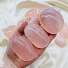 Load image into Gallery viewer, Rose Quartz Palmstones - Most Have Stars (1)
