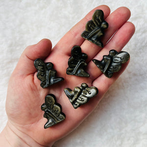 Obsidian Fairy Carvings