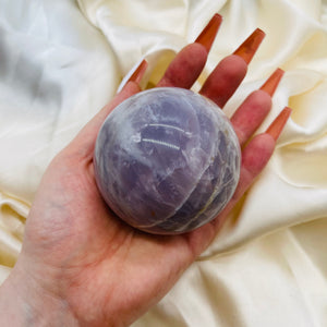 Purple Rose Quartz Sphere 7 (over 1lb!)