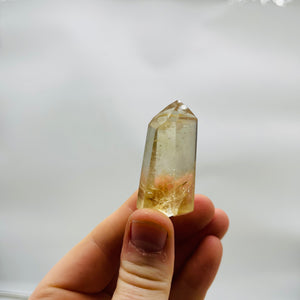 Natural Honey Champagne Citrine Tower with a Mini Rainbow