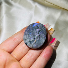 Load image into Gallery viewer, Rare Deep Purple Flash Labradorite Fae Portal Carving
