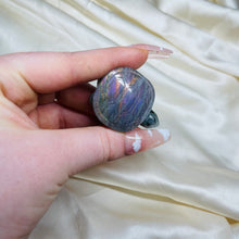 Load image into Gallery viewer, Rare Purple/Pink Labradorite Turtle Carving 4
