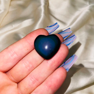 Rainbow Obsidian Heart Carvings (smaller, 1)