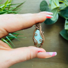 Load image into Gallery viewer, Larimar x Copper Wire Ver 1: The Natural Elegance Collection

