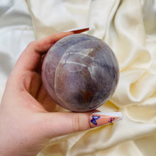 Load image into Gallery viewer, Purple Rose Quartz Sphere 3 (over 1lb!)
