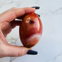 Load image into Gallery viewer, XL Carnelian “Druzy Cave” Shiva Shape Carving
