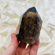 Load image into Gallery viewer, XL Smoky Quartz Tower from Brazil with Rainbows
