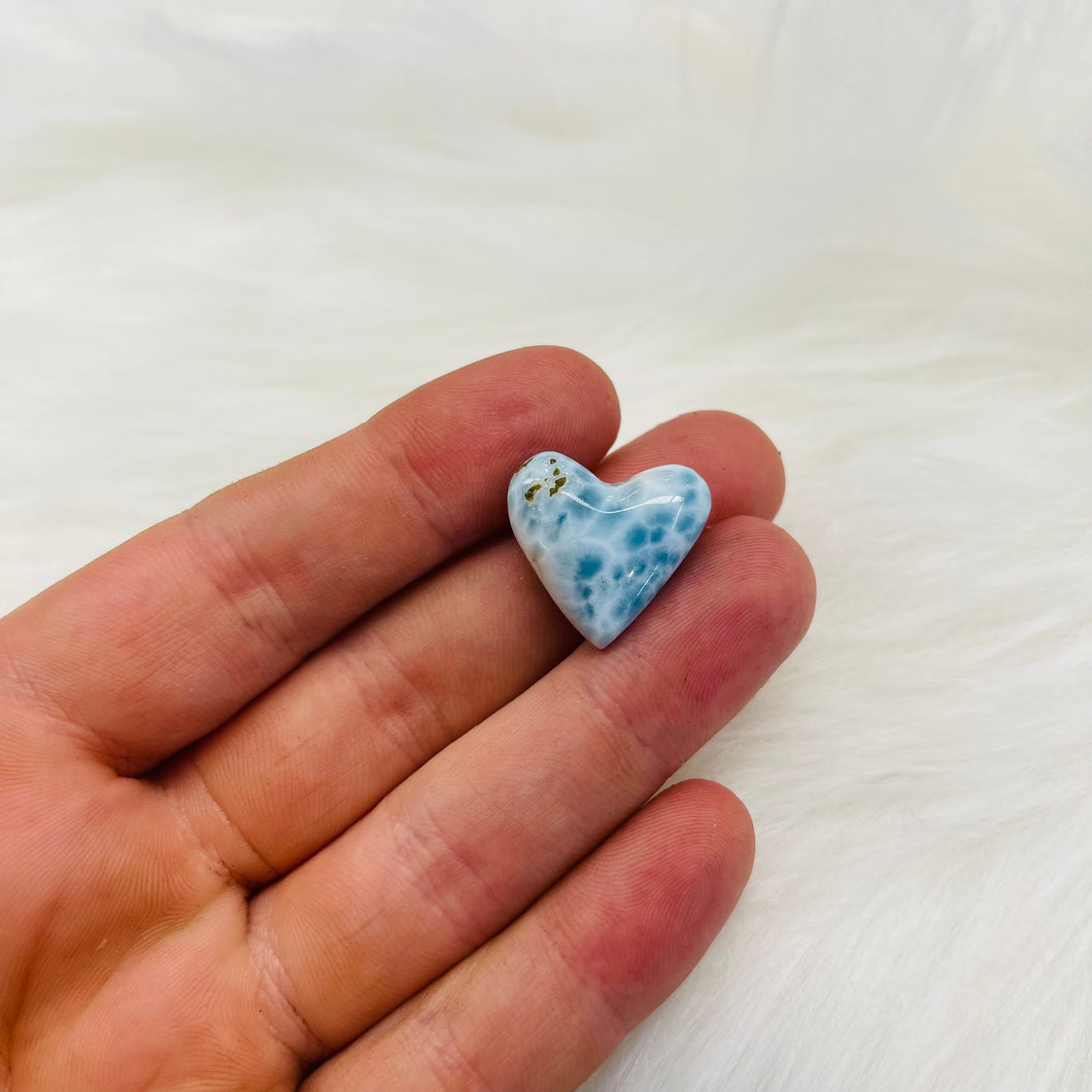 Top Quality Larimar Heart Carving 26