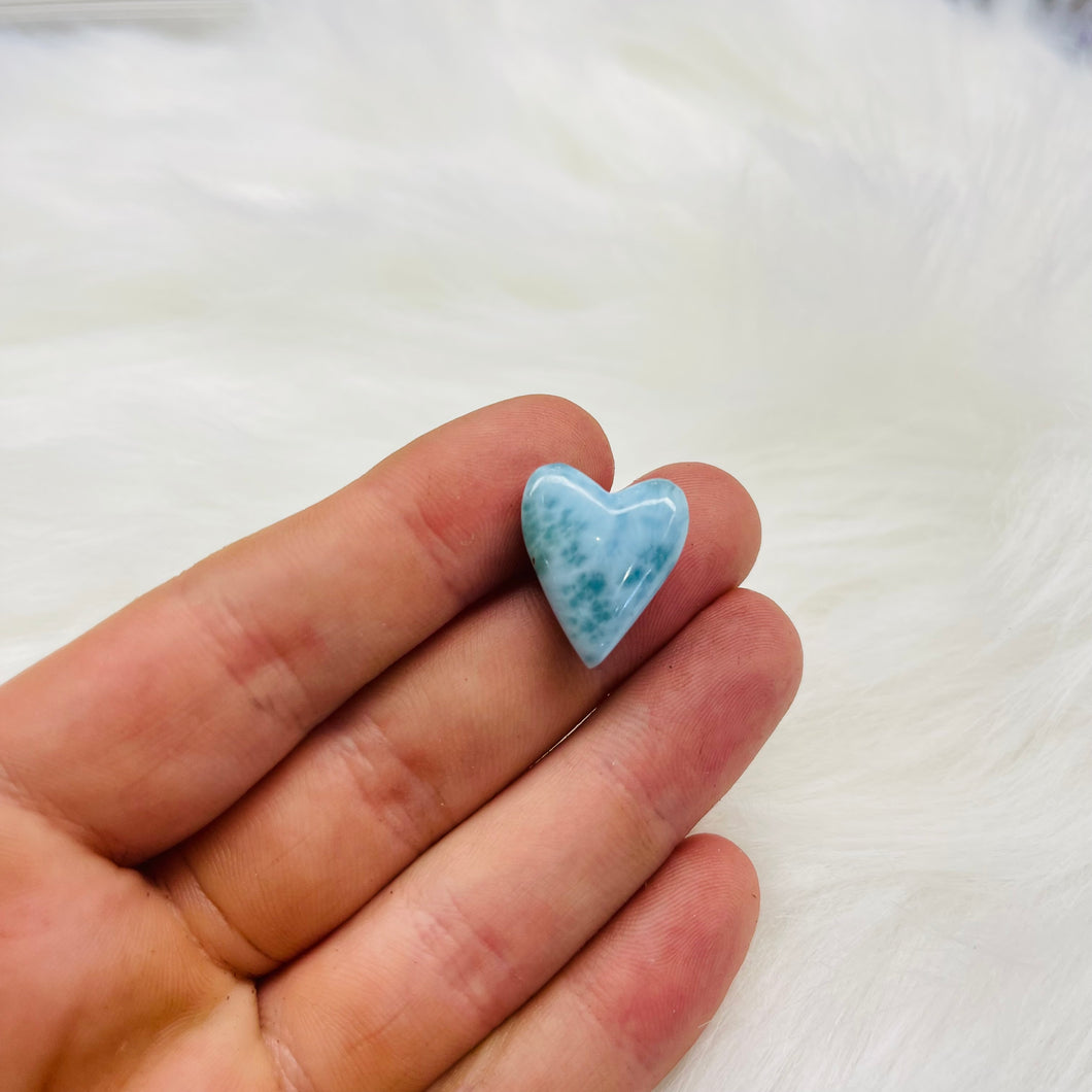 Top Quality Larimar Heart Carving 9