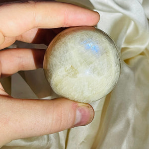 Sunstone in Moonstone “Belomorite” Sphere 2