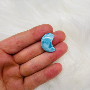 Top Quality Larimar Moon Carving 8
