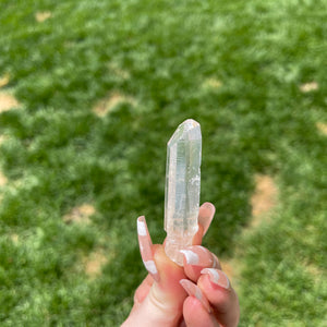 Stunning Lemurian Crystal with Silky Inclusions