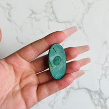 Load image into Gallery viewer, Malachite Cabochon 15 (imperfect back)
