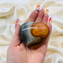 Load image into Gallery viewer, Polychrome Jasper Heart Carving 10
