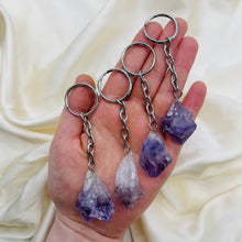 Load image into Gallery viewer, ONE Amethyst Point Keychain
