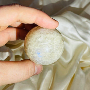 Sunstone in Moonstone “Belomorite” Sphere 1