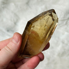 Load image into Gallery viewer, Natural Smoky Araçuaí Citrine Double Terminated Point with phantoms 4
