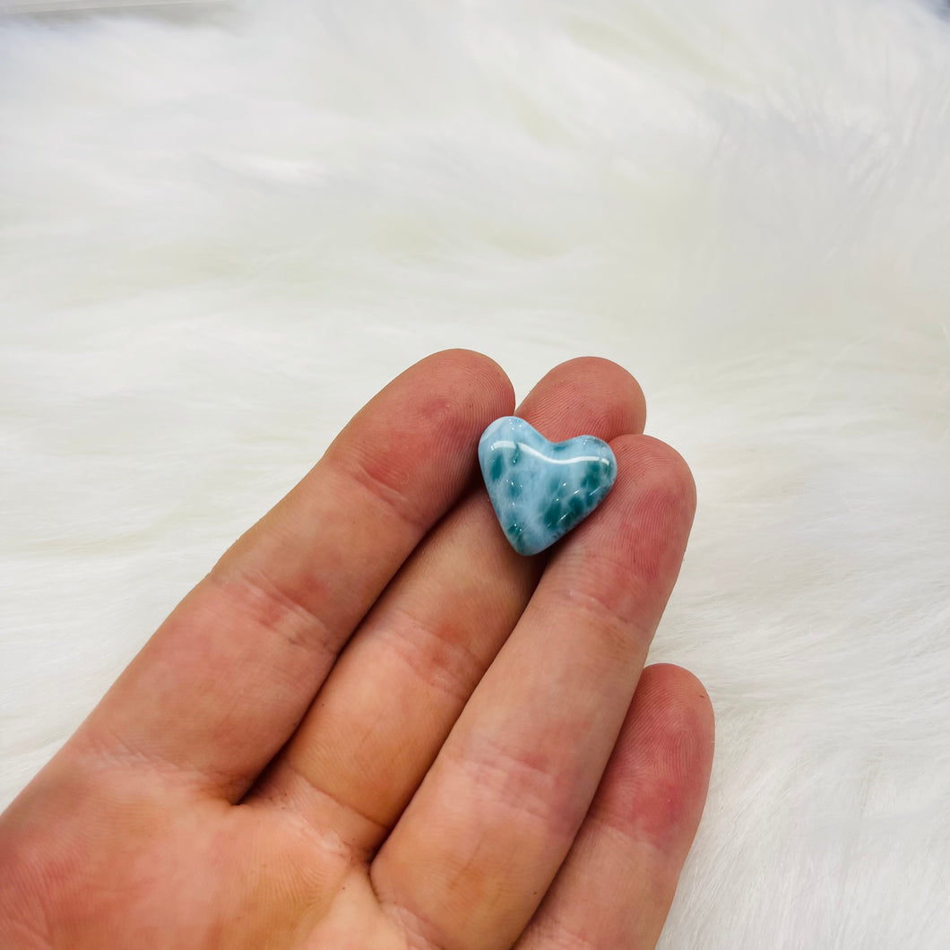 Top Quality Larimar Heart Carving 17