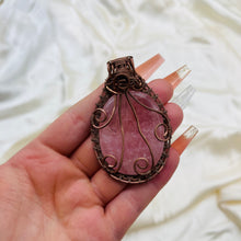 Load image into Gallery viewer, “Loyalty” Rose Quartz Wire Wrapped Pendant
