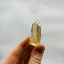 Load image into Gallery viewer, Natural Honey Champagne Citrine Tower with a Mini Rainbow
