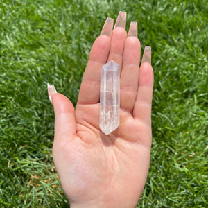 Stunning Lemurian Crystal with “Inner Child” penetrator quartz