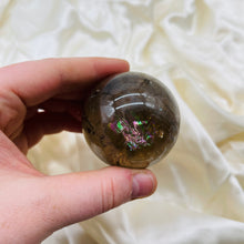 Load image into Gallery viewer, Smoky Quartz Sphere with Amazing Rainbows
