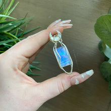 Load image into Gallery viewer, Top Quality Rainbow Moonstone x Mother of Pearl x Sterling Silver Wire: The Moonlight Collection
