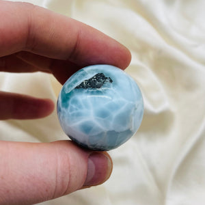 Top Quality Larimar Sphere 2 (tiny imperfection)