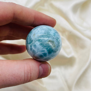 Top Quality Larimar Sphere 2 (tiny imperfection)