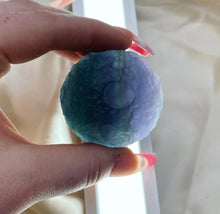 Load image into Gallery viewer, XL Fluorite Full Moon Sphere Carvings (1)
