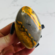 Load image into Gallery viewer, XL Bumblebee Jasper Shiva Shape Carving 2
