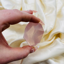 Load image into Gallery viewer, Ultra Gemmy Mozambique Rose Quartz Freeform 19
