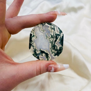 Moss Agate Charging Plates (1)