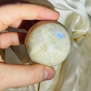 Sunstone in Moonstone “Belomorite” Sphere 2