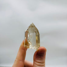 Load image into Gallery viewer, Natural Champagne Citrine Tower with High Clarity and a Mini Rainbow in the Tip
