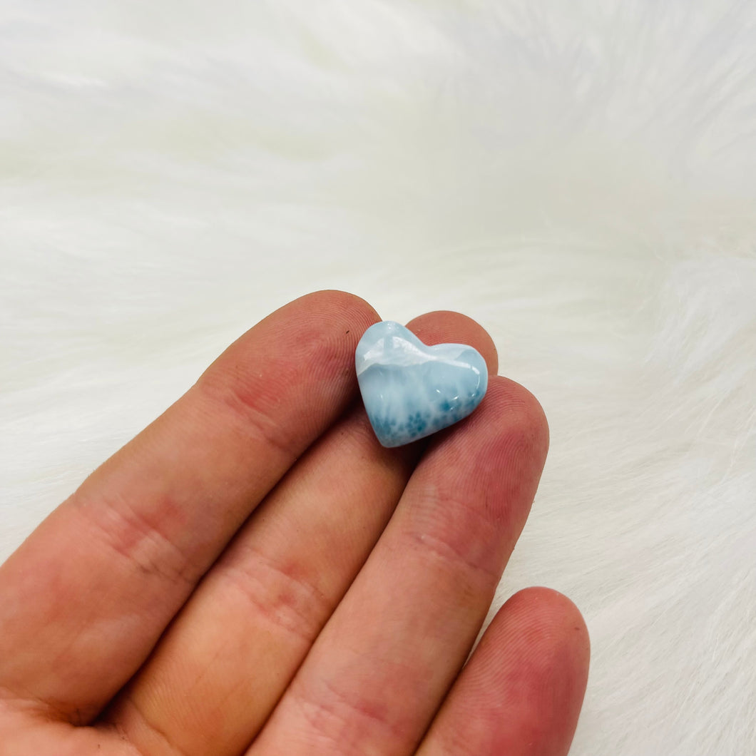 Top Quality Larimar Heart Carving 6
