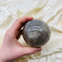 Load image into Gallery viewer, XL 1.5lb+ Smoky-Blue Rose Quartz Sphere with Rainbows
