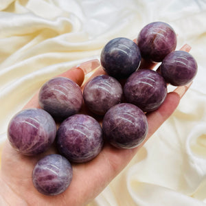 Lavender Rose Quartz Spheres (1)