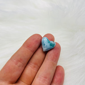 Top Quality Larimar Heart Carving 7