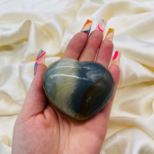 Load image into Gallery viewer, Polychrome Jasper Heart Carving 10
