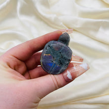 Load image into Gallery viewer, Rare Purple/Pink Labradorite Turtle Carving 18
