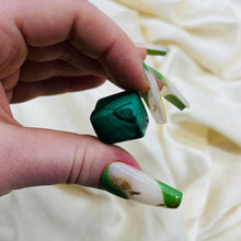 Load image into Gallery viewer, Mini Malachite “Cube” Carving 7
