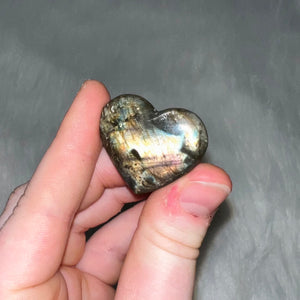 Labradorite Heart Carving 12