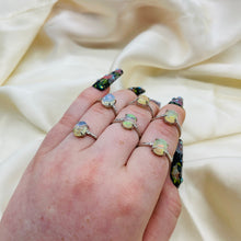 Load image into Gallery viewer, Opal Adjustable Sterling Silver Rings (Style 1)
