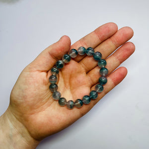 Striped Blue Fluorite Stretch Bracelets