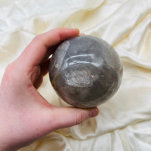 Load image into Gallery viewer, XL 1.5lb+ Smoky-Blue Rose Quartz Sphere with Rainbows
