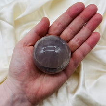 Load image into Gallery viewer, Smoky Lavender Rose Quartz Sphere 14

