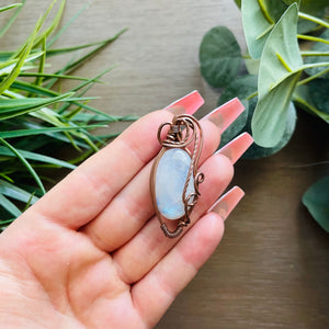 Rainbow Moonstone x Copper Wire: The Natural Elegance Collection